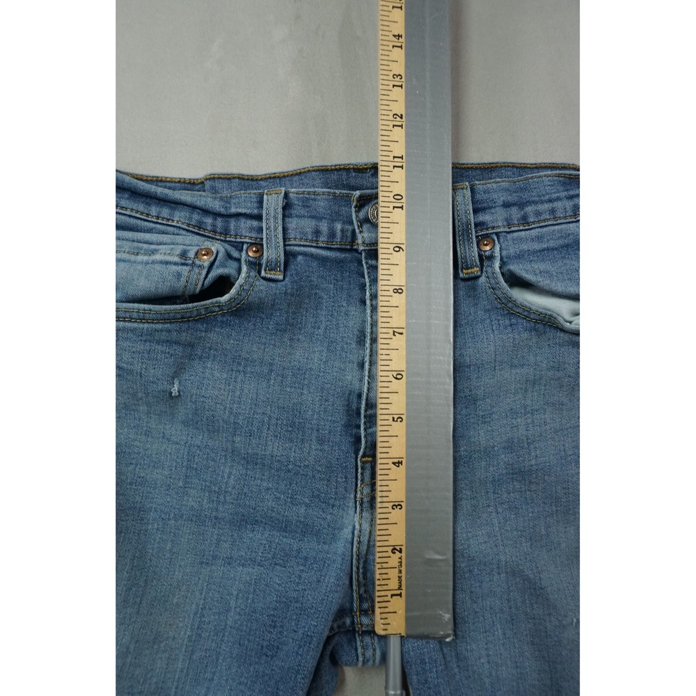Levis 511 Jeans Slim Fit Mens 32x28 Blue Medium Wash Stretch Denim - Picture 5 of 10